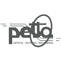 Logo de óptica, joyería y relojería Petta
